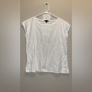 Tommy Hilfiger White Scoop Neck Blouse